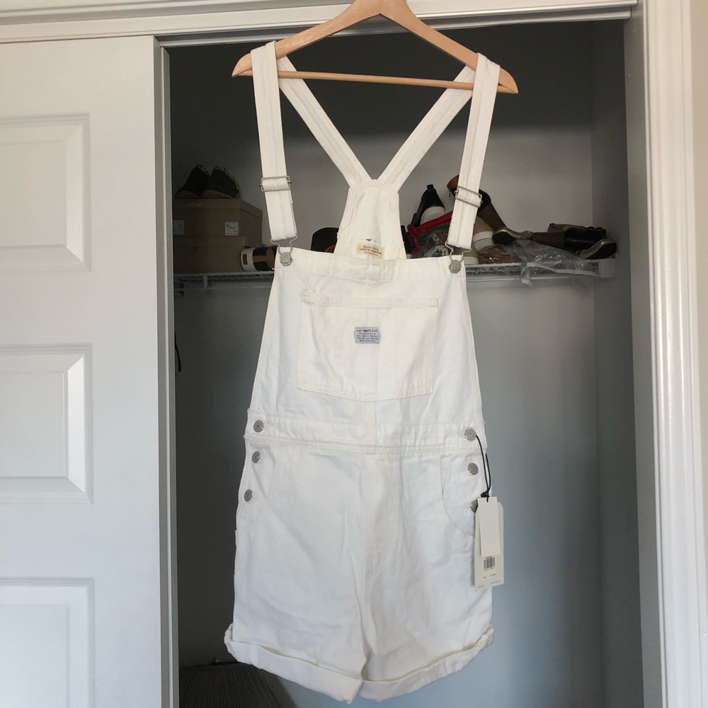 LEVI’S VINTAGE WHITE SHORTALLS - Picture 4 of 5